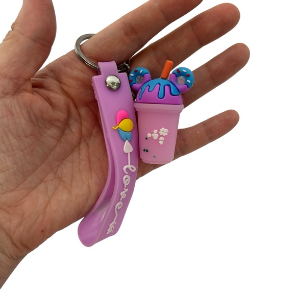 Cute Mickey Ear Shaped Ice Cream Key Chain 4 colors - Picture 8 of 16